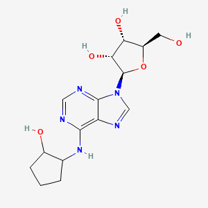 molecular formula C15H21N5O5 B14130655 Adenosine, N-(3-hydroxycyclopentyl)- CAS No. 124600-53-9