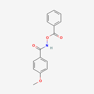 molecular formula C15H13NO4 B14130698 N-(Benzoyloxy)-4-methoxybenzamide CAS No. 59101-32-5
