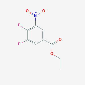 molecular formula C9H7F2NO4 B1413077 Ethyl 3,4-difluoro-5-nitrobenzoate CAS No. 1806388-92-0