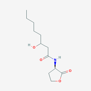 molecular formula C12H21NO4 B14130784 N-(3-Hydroxyoctanoyl)-DL-homoserine lactone 