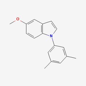 molecular formula C17H17NO B14130797 1-(3,5-Dimethylphenyl)-5-methoxy-1H-indole 
