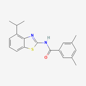 molecular formula C19H20N2OS B14130877 N-(4-isopropylbenzo[d]thiazol-2-yl)-3,5-dimethylbenzamide CAS No. 1171033-81-0