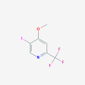 molecular formula C7H5F3INO B1413091 5-Iodo-4-methoxy-2-(trifluoromethyl)pyridine CAS No. 1804437-74-8