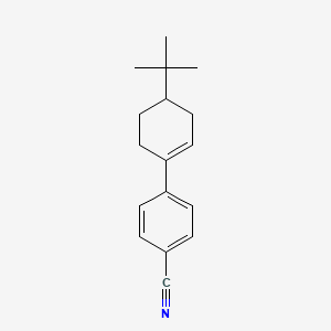 molecular formula C17H21N B14130952 4-(4-tert-Butyl-cyclohex-1-enyl)benzonitrile 