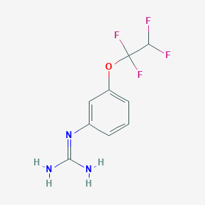 molecular formula C9H9F4N3O B14130985 N-[3-(1,1,2,2-Tetrafluoroethoxy)phenyl]guanidine CAS No. 152460-13-4