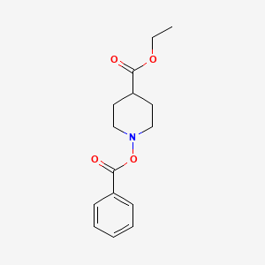 molecular formula C15H19NO4 B14130997 Ethyl 1-(benzoyloxy)piperidine-4-carboxylate 