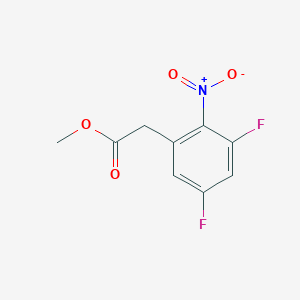 molecular formula C9H7F2NO4 B1413103 Methyl 3,5-difluoro-2-nitrophenylacetate CAS No. 1806333-11-8