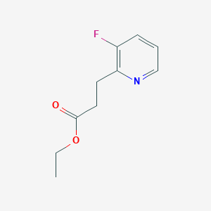 molecular formula C10H12FNO2 B1413108 Ethyl 3-(3-fluoropyridin-2-yl)propanoate CAS No. 1427360-81-3