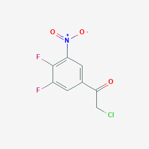 molecular formula C8H4ClF2NO3 B1413114 2-Chloro-1-(3,4-difluoro-5-nitrophenyl)ethanone CAS No. 1804517-08-5