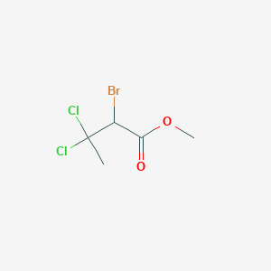 molecular formula C5H7BrCl2O2 B14131146 Methyl 2-bromo-3,3-dichlorobutanoate CAS No. 89294-84-8