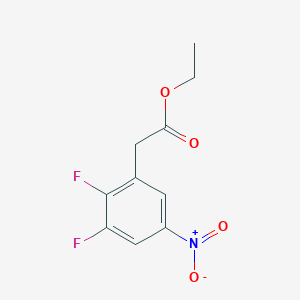 molecular formula C10H9F2NO4 B1413115 Ethyl 2,3-difluoro-5-nitrophenylacetate CAS No. 1803824-61-4