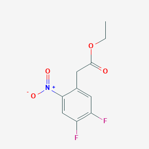 molecular formula C10H9F2NO4 B1413124 Ethyl 2-(4,5-difluoro-2-nitrophenyl)acetate CAS No. 1803827-82-8