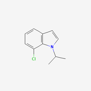 molecular formula C11H12ClN B14131260 7-Chloro-1-isopropyl-1H-indole 