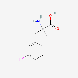 molecular formula C10H12INO2 B14131371 Phenylalanine, 3-iodo-alpha-methyl- CAS No. 20846-40-6