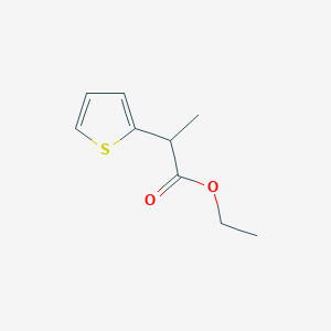 molecular formula C9H12O2S B14131401 2-Thiophen-2-yl-propionic acid ethyl ester 