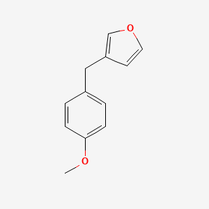 molecular formula C12H12O2 B14131480 3-(4-Methoxybenzyl)furan 
