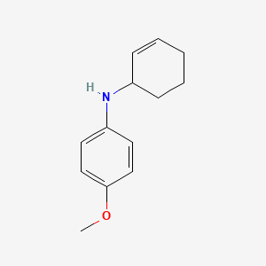 molecular formula C13H17NO B14131487 N-(Cyclohex-2-en-1-yl)-4-methoxyaniline CAS No. 84487-66-1
