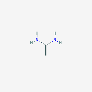 molecular formula C2H6N2 B14131556 Ethene-1,1-diamine CAS No. 12602-25-4