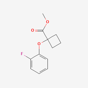 molecular formula C12H13FO3 B1413157 Methyl 1-(2-fluorophenoxy)cyclobutanecarboxylate CAS No. 1993324-17-6