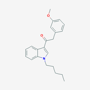 molecular formula C22H25NO2 B141316 2-(3-Methoxyphenyl)-1-(1-pentyl-1H-indol-3-yl)ethanone CAS No. 864445-45-4