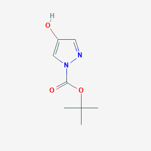 molecular formula C8H12N2O3 B1413161 tert-butyl 4-hydroxy-1H-pyrazole-1-carboxylate CAS No. 1394947-77-3