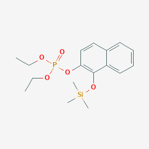 molecular formula C17H25O5PSi B14131662 Diethyl 1-[(trimethylsilyl)oxy]naphthalen-2-yl phosphate CAS No. 88788-30-1