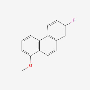 molecular formula C15H11FO B14131749 7-Fluoro-1-methoxyphenanthrene 