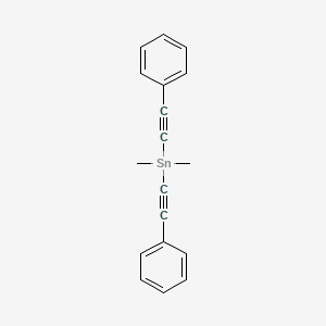 molecular formula C18H16Sn B14131766 Dimethyl[bis(phenylethynyl)]stannane CAS No. 3912-89-8