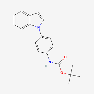 molecular formula C19H20N2O2 B14131849 1-(4-N-tert-Butoxycarbonylaminophenyl)indole 