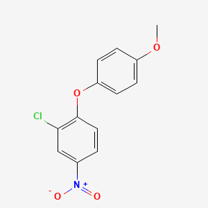 molecular formula C13H10ClNO4 B14131880 2-Chloro-1-(4-methoxyphenoxy)-4-nitrobenzene 