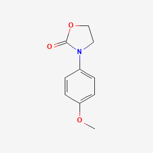 molecular formula C10H11NO3 B14132021 3-(4-Methoxyphenyl)-2-oxazolidinone 