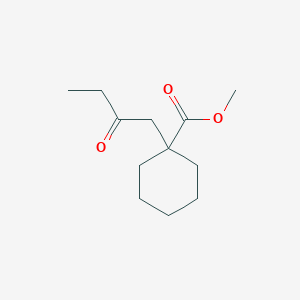 molecular formula C12H20O3 B14132062 Methyl 1-(2-oxobutyl)cyclohexane-1-carboxylate CAS No. 88869-09-4