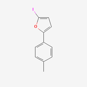 molecular formula C11H9IO B14132083 2-Iodo-5-(4-methylphenyl)furan 