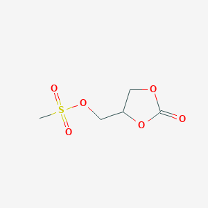 molecular formula C5H8O6S B14132093 Glycerol carbonate mesylate 