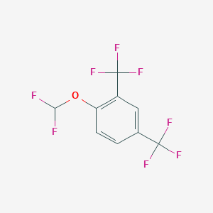 molecular formula C9H4F8O B1413212 2,4-Bis(trifluoromethyl)(difluoromethoxy)benzene CAS No. 1805562-53-1