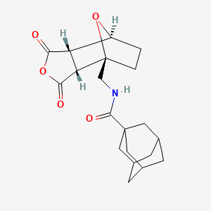molecular formula C20H25NO5 B1413213 N-[[(1R,2R,6S,7S)-3,5-Dioxo-4,10-dioxatricyclo[5.2.1.02,6]decan-1-yl]methyl]adamantane-1-carboxamide CAS No. 1418113-86-6