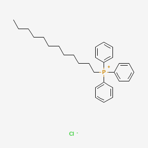 molecular formula C30H40ClP B14132133 Dodecyl(triphenyl)phosphanium;chloride CAS No. 84902-22-7