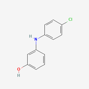 molecular formula C12H10ClNO B14132189 3-((4-Chlorophenyl)amino)phenol 