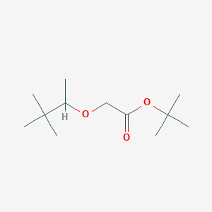 molecular formula C12H24O3 B14132224 tert-Butyl [(3,3-dimethylbutan-2-yl)oxy]acetate CAS No. 89113-57-5