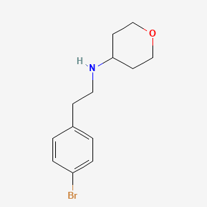 molecular formula C13H18BrNO B1413225 N-[2-(4-bromophenyl)ethyl]oxan-4-amine CAS No. 1856927-63-3