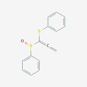 molecular formula C15H12OS2 B14132274 {[1-(Benzenesulfinyl)propadienyl]sulfanyl}benzene CAS No. 89005-23-2