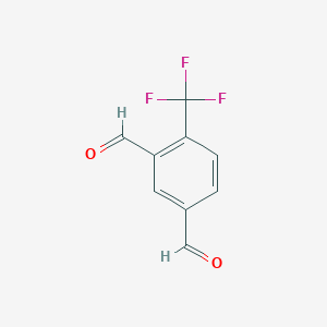 molecular formula C9H5F3O2 B14132305 4-(Trifluoromethyl)isophthalaldehyde CAS No. 90381-09-2