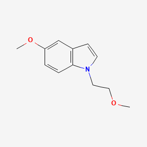 molecular formula C12H15NO2 B14132344 5-Methoxy-1-(2-methoxyethyl)-1H-indole 