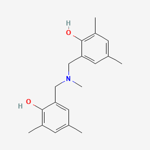 molecular formula C19H25NO2 B14132404 Phenol, 2,2'-[(methylimino)bis(methylene)]bis[4,6-dimethyl- CAS No. 3534-27-8