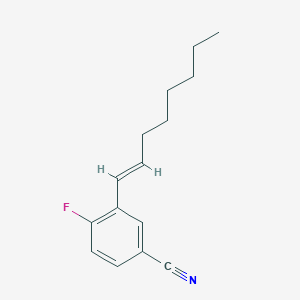 molecular formula C15H18FN B14132415 (E)-1-(2-Fluoro-5-cyanophenyl)octene 
