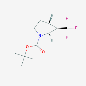 molecular formula C11H16F3NO2 B1413242 Tert-butyl (1S,5R,6R)-6-(trifluoromethyl)-2-azabicyclo[3.1.0]hexane-2-carboxylate CAS No. 1623162-50-4