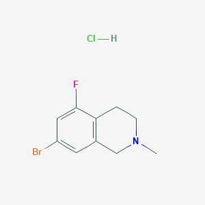 molecular formula C10H12BrClFN B14132427 C10H12BrClFN 