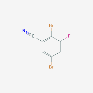 molecular formula C7H2Br2FN B1413247 2,5-Dibromo-3-fluorobenzonitrile CAS No. 1806353-46-7