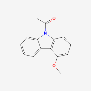 molecular formula C15H13NO2 B14132521 1-(4-Methoxy-9H-carbazol-9-yl)ethan-1-one 