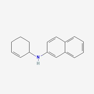 molecular formula C16H17N B14132531 N-(cyclohex-2-en-1-yl)naphthalen-2-amine 